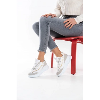 Paloma Beyaz Bağcıklı Spor Ayakkabı