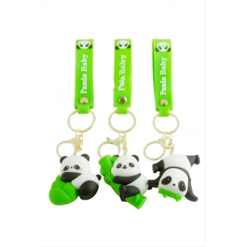 Panda Lüks Silikon Anahtarlık