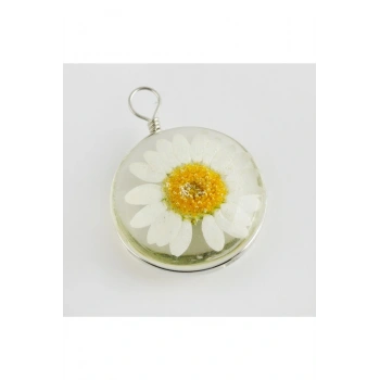 Papatya Canlı Kolye Ucu 2,5 cm