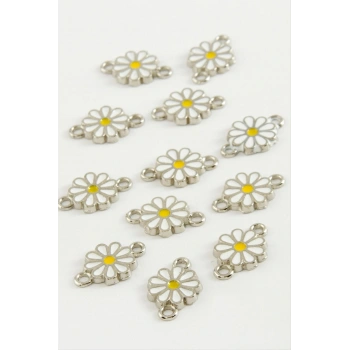 Papatya Çift Kulplu Mineli Bileklik ve Kolye Ucu Aparatı 1 Adet