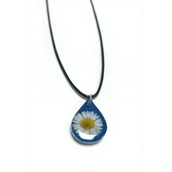 Papatya Damla Epoksi Kolye