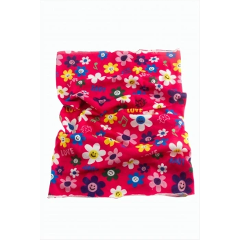 Papatya Desenli Baff Boyunluk