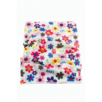 Papatya Desenli Baff Boyunluk