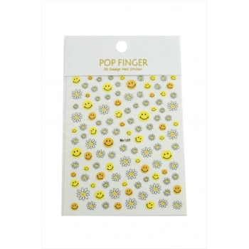 Papatya Emoji Tattoo Dövme Sticker