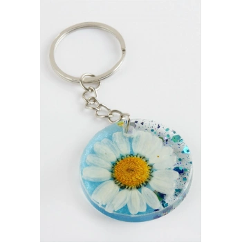 Papatya Epoksi Anahtarlık