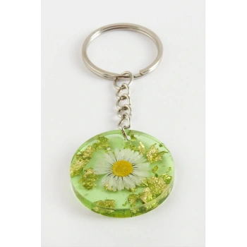 Papatya Epoksi Anahtarlık