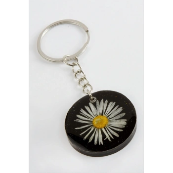 Papatya Epoksi Anahtarlık