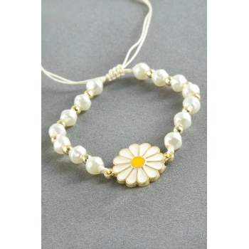 Papatya İnci Bileklik