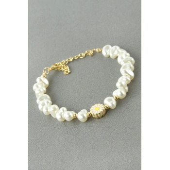 Papatya İnci Boncuk Bileklik