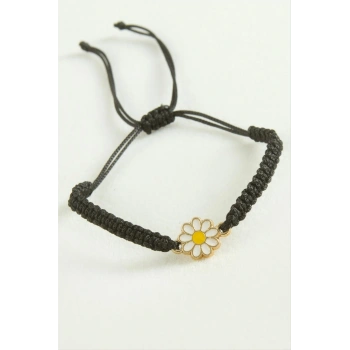 Papatya Makrome İp Bileklik