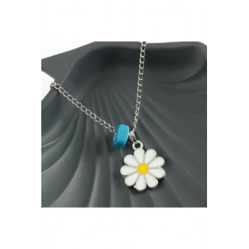 Papatya Mineli Kolye