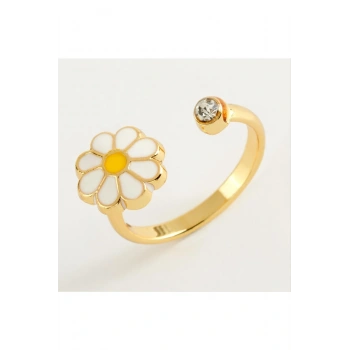 Papatya Mineli Taşlı Eklem Yüzük 1 Adet
