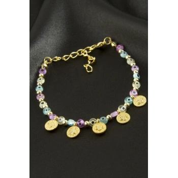 Para Nazarlı Boncuklu Bileklik