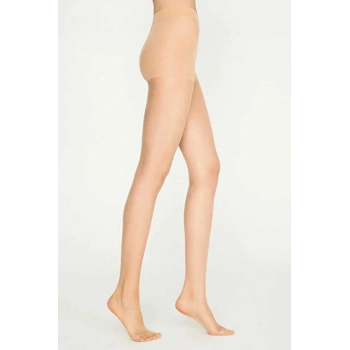 Parlak Fit 15 Likralı Külotlu Çorap Açık Ten