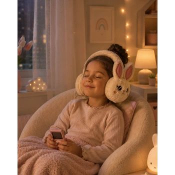 Peluş Bluetooth Kulaküstü Kulaklık Mikrofonlu Kablosuz Müzik Kulaklığı