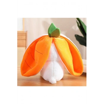 Peluş Havuç Tavşan Çantalı 50 cm Sevimli Havuç Tavşan Hediyelik