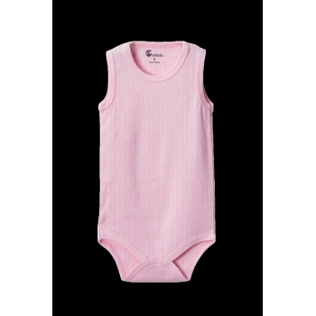 Pembe Askılı Body Zıbın 2-7 YAŞ Çocuklar İçin (1 ADET) Alttan Çıtçıtlı Özel Gereksinimli-D