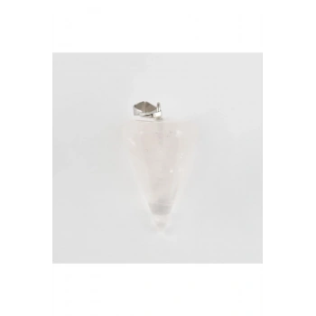 Pembe Kuvars Pandül Doğaltaş Kolye Ucu