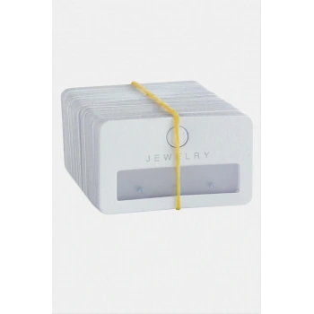 Pencere Plastik Küpe Kartı 100 Adet