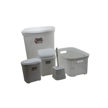 Petek 5 Li Banyo Çeyiz Seti -MRD307-Dv