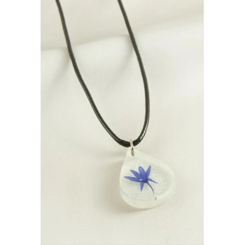 Peygamber Çiçeği Damla Epoksi Kolye