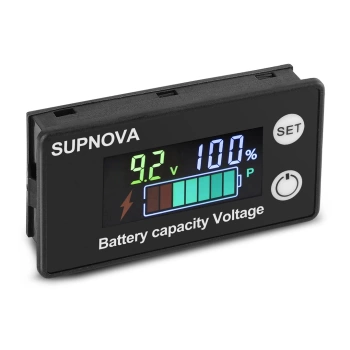 PİL KAPASİTE GÖSTERGESİ DC 8V-100V KURŞUN ASİT LİTYUM VOLTMETRE GERİLİM ÖLÇER (12V-24V-48V-72V) (4887)