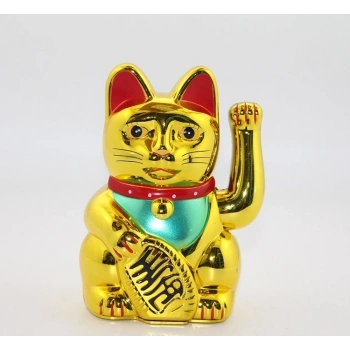 Pilli Sallanan Şans Kedisi - Maneki Neko Alk2933