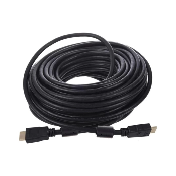 PLASTİK DÜZ SİYAH 20 METRE GOLD POŞETLİ HDMI KABLO (4887)
