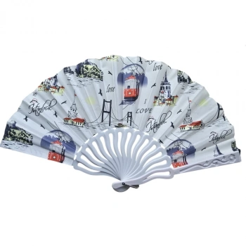 Plastik Kumaş Yelpaze 12 li İstanbul