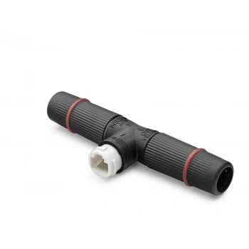 Poe Splitter T Tipi Su Geçirmez Rj45 Konnektör - Siyah ND2452