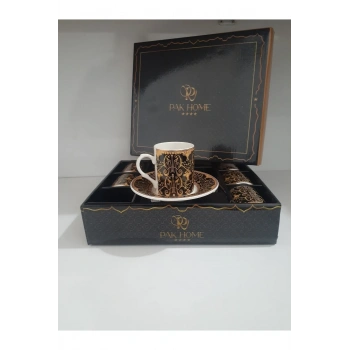 Porselen 6 Lı Lüks Kahve Fincan Takımı -PAK-2206