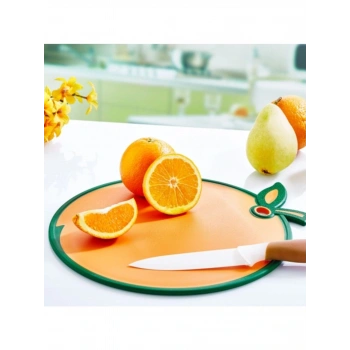 Portakal Figürlü Kaydırmaz Kesme Tahtası Doğrama Panosu