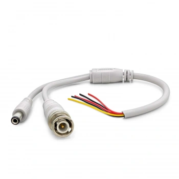 Power Jak Kablo Dc + Bnc 30Cm Beyaz HDX5531