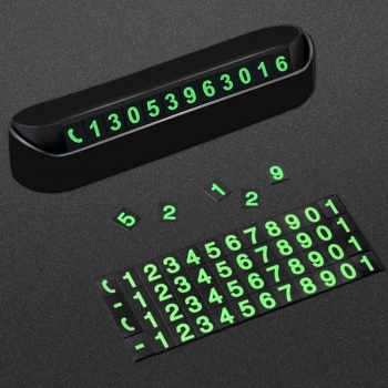 Pratik Fosforlu Telefon Numarası Yamzak İçin Araç İçi Oto Numaratör Numaralık (4887)