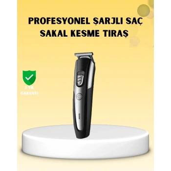 Profesyonel Saç Ve Sakal Kesme Tıraş Makinesi Kablosuz Ergonomik Tasarım