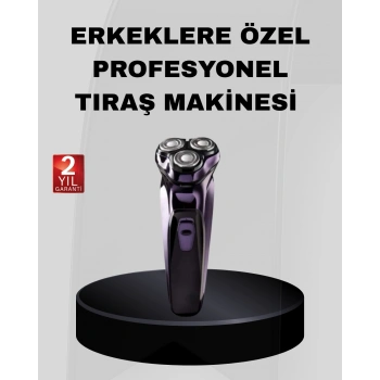 Profesyonel Şarjlı Tıraş Makinesi Ayarlanabilir Başlıklı Kablosuz
