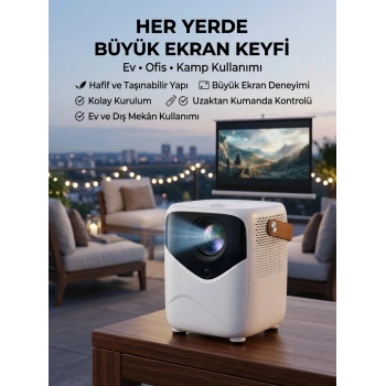 Projeksiyon Cihazı Film Dizi Oyun Wifi Destekli