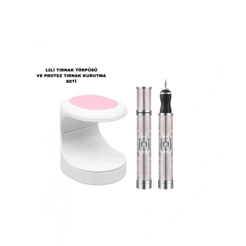 Protez Tırnak Kurutma Törpü Seti