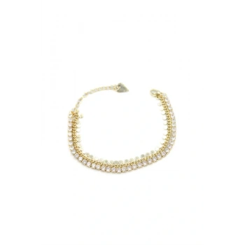 Pullu Su Yolu Bileklik - Altın