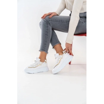 Raissa Beyaz Bağcıklı Spor Ayakkabı