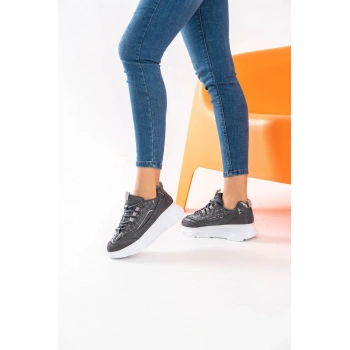 Raissa Gri Bağcıklı Spor Ayakkabı