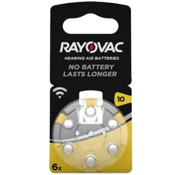 RAYOVAC 10 NO KULAKLIK PİLİ 6Lİ PAKET FİYAT (4887)