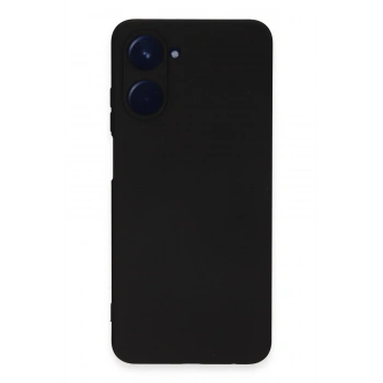 Realme 10 4G Kılıf Nano içi Kadife Silikon - Siyah