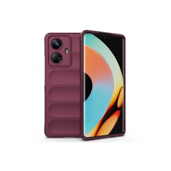 Realme 10 Pro 5G Kılıf Optimum Silikon - Bordo