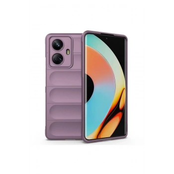 Realme 10 Pro 5G Kılıf Optimum Silikon - Mor