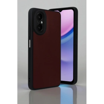 Realme 12 Lite Kılıf Aras Deri Kapak - Bordo