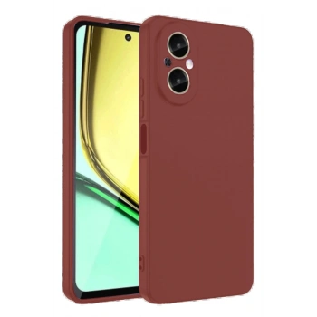 Realme 12 Lite Kılıf First Silikon - Bordo