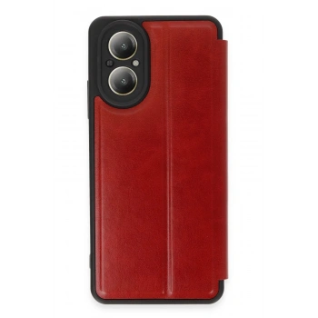 Realme 12 Lite Kılıf Flip Cover - Kırmızı