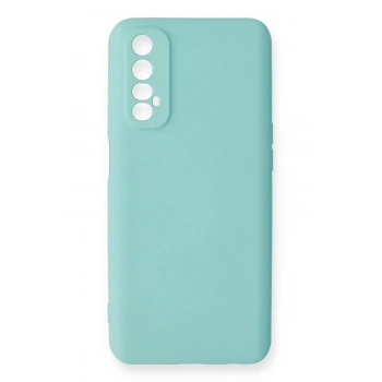 Realme 7 Kılıf Nano içi Kadife Silikon - Turkuaz
