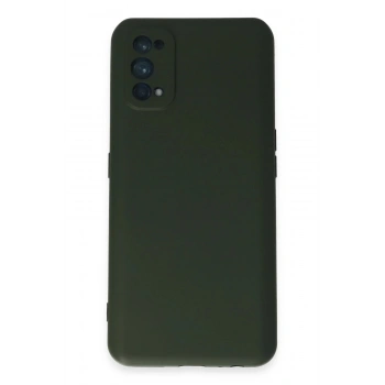 Realme 7 Pro Kılıf Nano içi Kadife Silikon - Koyu Yeşil